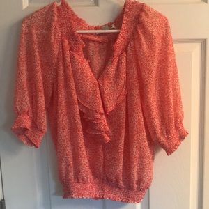Coral/orange top